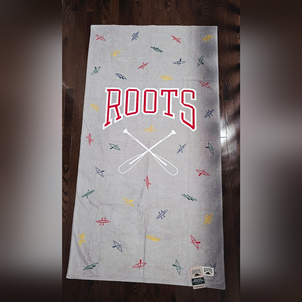 ROOTS OVERSIZED BEACH TOWEL 100% Lightweight Cotton 64"×34"